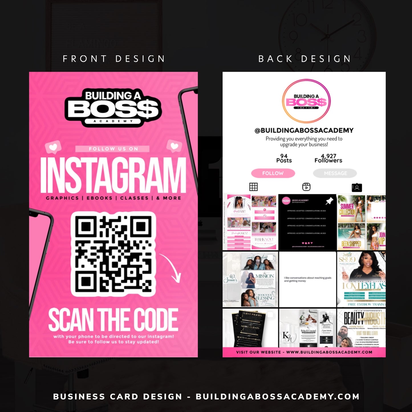 Instagram Business Cards + Print