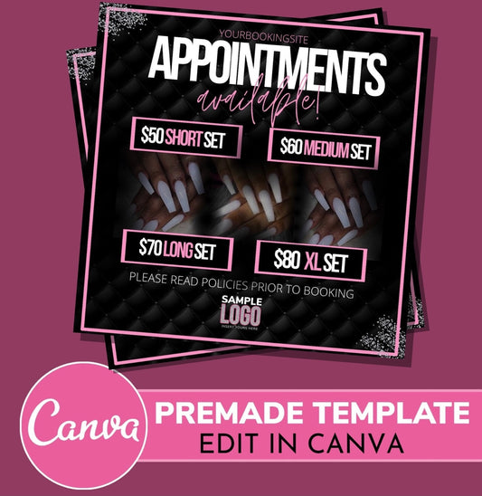 Appointments Available Premade Flyer